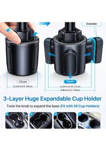 360°旋转球形接头和11英寸柔性鹅颈管让您可以自由地在垂直和水平位置之间切换，而不会妨碍控制，从而确保最佳视角，无论是在城市道路上还是在崎岖的山路上。 - 黑色 - 查看 7