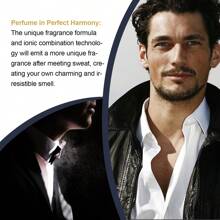 1pc 50ml Men's Charming Perfume, Natural Fragrance, Fresh Charm, Lasting Fragrance, Dating Atmosphere, Perfume