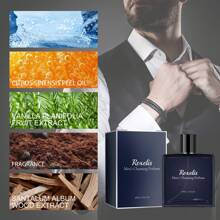 1pc 50ml Men's Charming Perfume, Natural Fragrance, Fresh Charm, Lasting Fragrance, Dating Atmosphere, Perfume