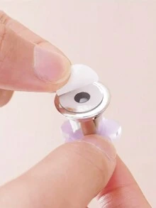1pc/2pcs Nút bồn cầu hình hoa Nút van xả bồn cầu, Làm móng tay cho phụ nữ, Thiết bị hỗ trợ đa năng hình hoa độc đáo cho bồn cầu, phòng tắm, tủ và tay nắm ngăn kéo có keo dán hai mặt, Nút bồn cầu, Dụng cụ nhấn bồn cầu - Nhiều màu - Xem 10