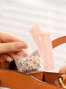 1/5/10/15件旅行珠宝收纳袋透明EVA珠宝收纳袋糖果袋小型旅行袋带可重新密封拉链旅行必需品邮轮必需品学校宿舍必需品塑料透明珠宝袋女士防锈锁袋适用于戒指耳环手镯项链 - 彩色 - 查看 7