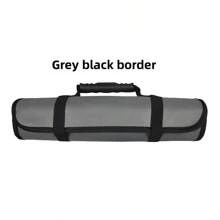 Túi đựng dụng cụ cuộn, Túi đựng dụng cụ sửa chữa ô tô, Túi đựng dụng cụ bằng vải Oxford, Túi đựng dụng cụ kim khí gia dụng, Túi đựng di động cho dao đầu bếp dã ngoại cắm trại ngoài trời, Túi đựng dụng cụ đa năng cho thợ điện sửa chữa thiết bị gia dụng - Xám - Xem 1