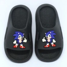 Children's Sandals, Boys' Slippers, Slides, School Fashion, Summer - 黑色 - 查看 1