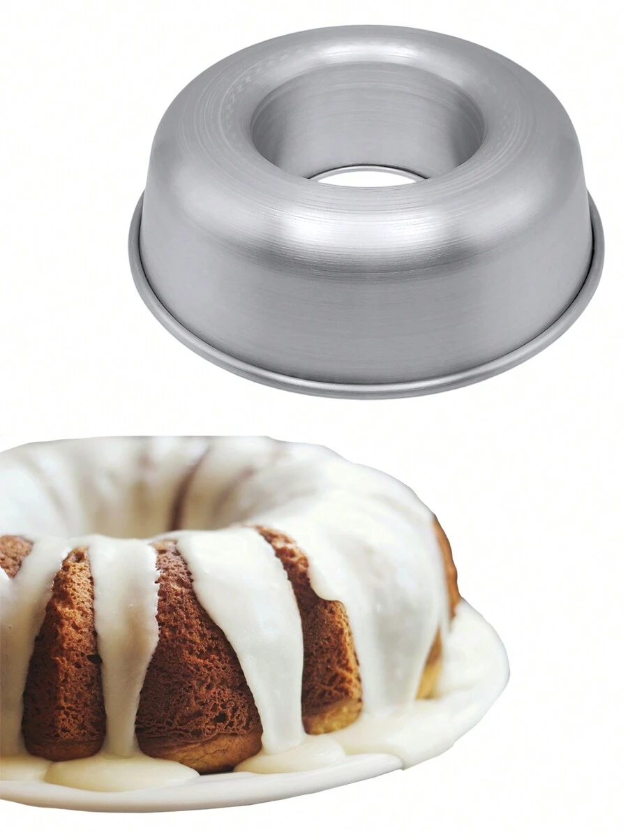 22cm Rosca Mold, For Hollow Chiffon Cake Or Gelatin, Loaf, Bread, Oven, Pastry, Aluminum. - 淺灰色 - 查看 1
