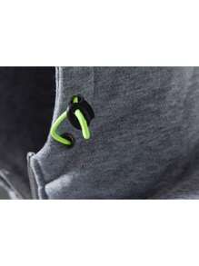 Men's Sweatshirt With Sports Hoodie With Zipper - Light Grey - View 6