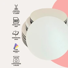 Kit With 10 Cake Boards In 3mm MDF Board - Cake Base - Various Cakeboard Sizes - trắng - Xem 3