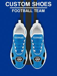 Sneaker personalizzata con logo e nome personalizzato, disegnata con il nome della squadra di football Carolina, leggera, confortevole, con suola soffice, adatta per palestra e allenamento, scarpe da tennis traspiranti, regalo unico per mamma/papà/lei/lui/fidanzata/fidanzato/moglie/marito/amico