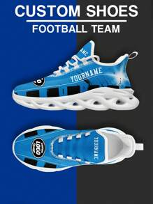 Sneaker personalizzata con logo e nome personalizzato, disegnata con il nome della squadra di football Carolina, leggera, confortevole, con suola soffice, adatta per palestra e allenamento, scarpe da tennis traspiranti, regalo unico per mamma/papà/lei/lui/fidanzata/fidanzato/moglie/marito/amico