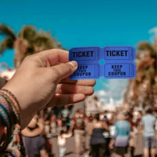 1 rolo 1000 Bilhetes de Rifa, Azul, Verde, Roxo (Múltiplas Opções de Cores), Rolo Duplo, Bilhete para Eventos, Entrada, Recompensa da Turma, Arrecadação de Fundos e Prêmios (500 Pares)