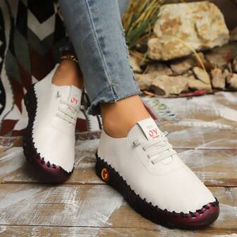 Women's Comfortable Slip-on Flat Shoes, Suitable For Spring, Summer, Autumn And Winter, Casual Style