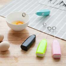 1 Piece Mini Portable Blender Coffee Milk Frother Whisk Foamer Battery Powered - Hijau - View 10