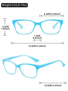 4 件装渐变色猫眼女士时尚老花镜组合，适合日常、办公室、电脑使用、老年人 +1.0 至 +4.0 - 透明 - 查看 9