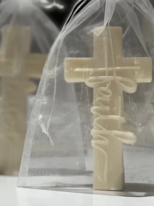 万圣节香薰蜡烛硅胶模具 - 欧洲符文设计适用于树脂和石膏装饰，1 件 - 白色 - 查看 5