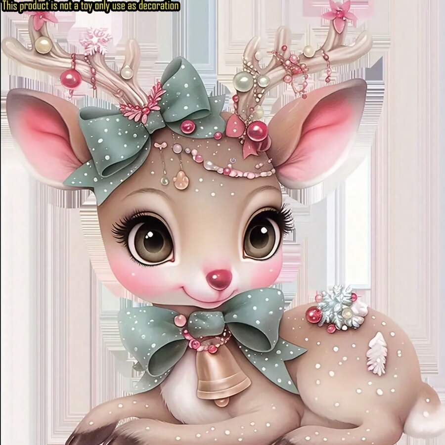 2pcs Christmas Deer Wall Stickers, Matte Finish, SelfAdhesive Window