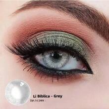 1 副灰色隐形眼镜眼妆美容年抛直径 14.5 毫米适合日常约会和夏季节日聚会和派对活动万圣节服装角色扮演