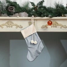 Christmas Stocking Xmas Socks Gifts Bags For Family Holiday Season Decor Tree Decorations Hanging Ornament Fireplace Party Supplies 14"