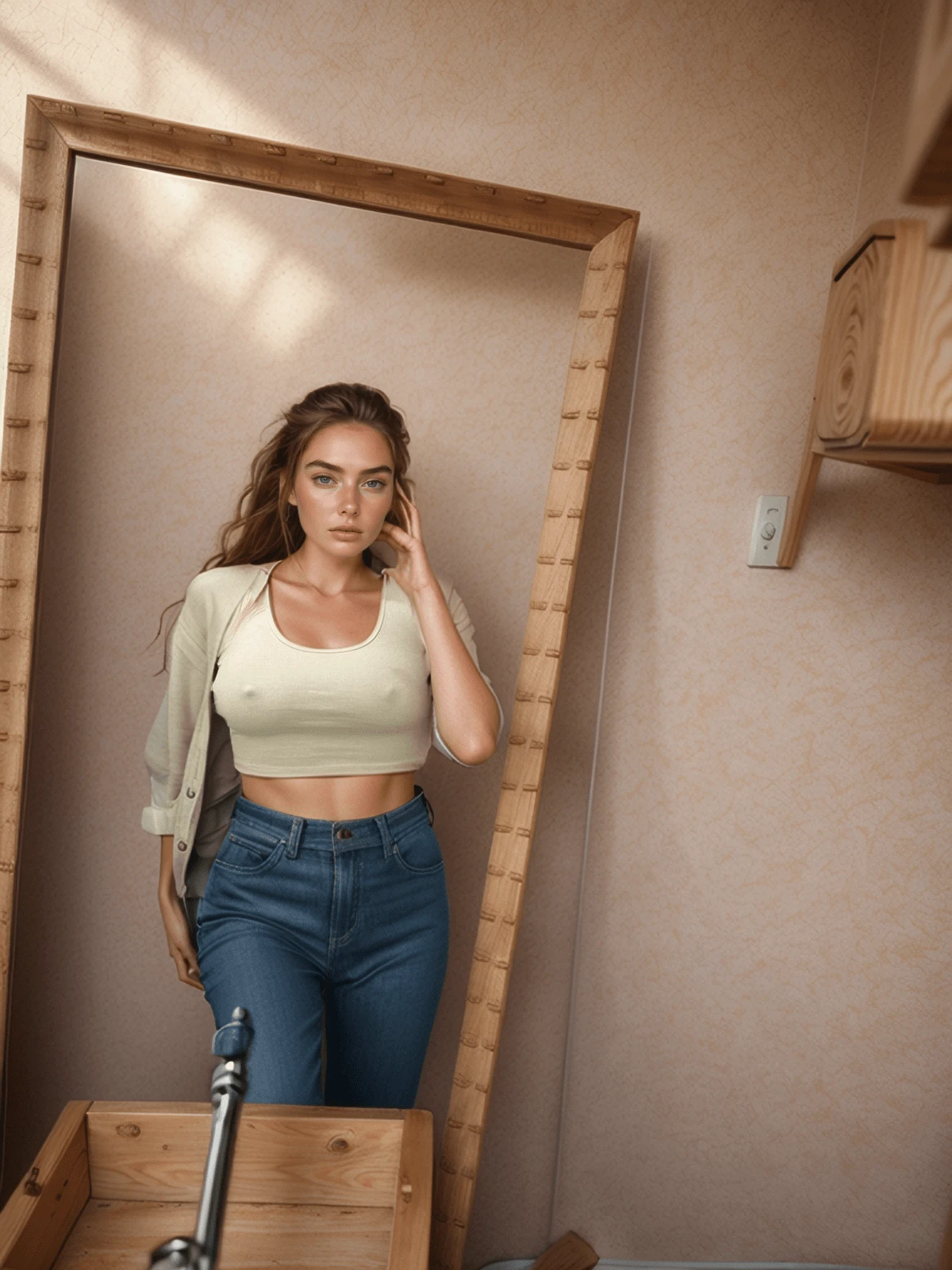 Gringa Premium Ribbed Tank Top - trắng - Xem 1