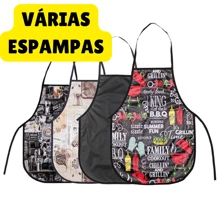 Kit De Cozinha Avental Estampado + Puxa Saco Estampado + Capa Para Botijão Estampado