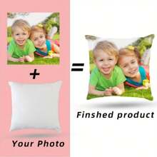 Personalized Photo Pillow Cover - Suitable For Home And Car Decor, Perfect Gift For Best Friends, Couples, Parents, Birthday, Valentine's Day - Machine Washable, Double-Sided Print, Zipper Closure - Ideal For Living Room And Bedroom
