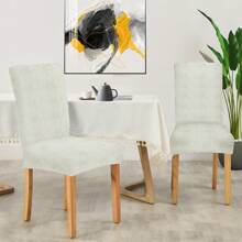Ystyle Chair Covers With Backrest 6 Pieces, Stretch Chair Covers Living Room Kitchen, Universal Stretch Chair Covers, Modern Anti-Scratch Cat Chair Covers - Natural - View 2