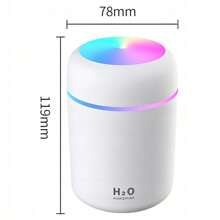 HUMIDIFICATEUR D'AIR DIFFUSEUR DE PARFUM DE VOITURE AROMATHÉRAPIE LED CADEAU, MINI HUMIDIFICATEUR D'AIR PARFUM RGB DIFFUSEUR AROMATHÉRAPIE LAMPE DE NUIT.