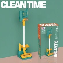 Kids Pretend Vacuum Cleaner Toy Set, Realistic Cleaning Simulation With Lights And Sounds