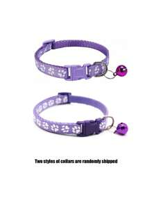 Collares reflejantes para mascotas (gatos y perros) con lazo ajustable en forma de campana, correa universal