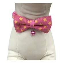 Premium British Tie Model Adjustable Collar For Cat Or Dog With Pet Bell LR-0078 - 紫色 - 查看 2