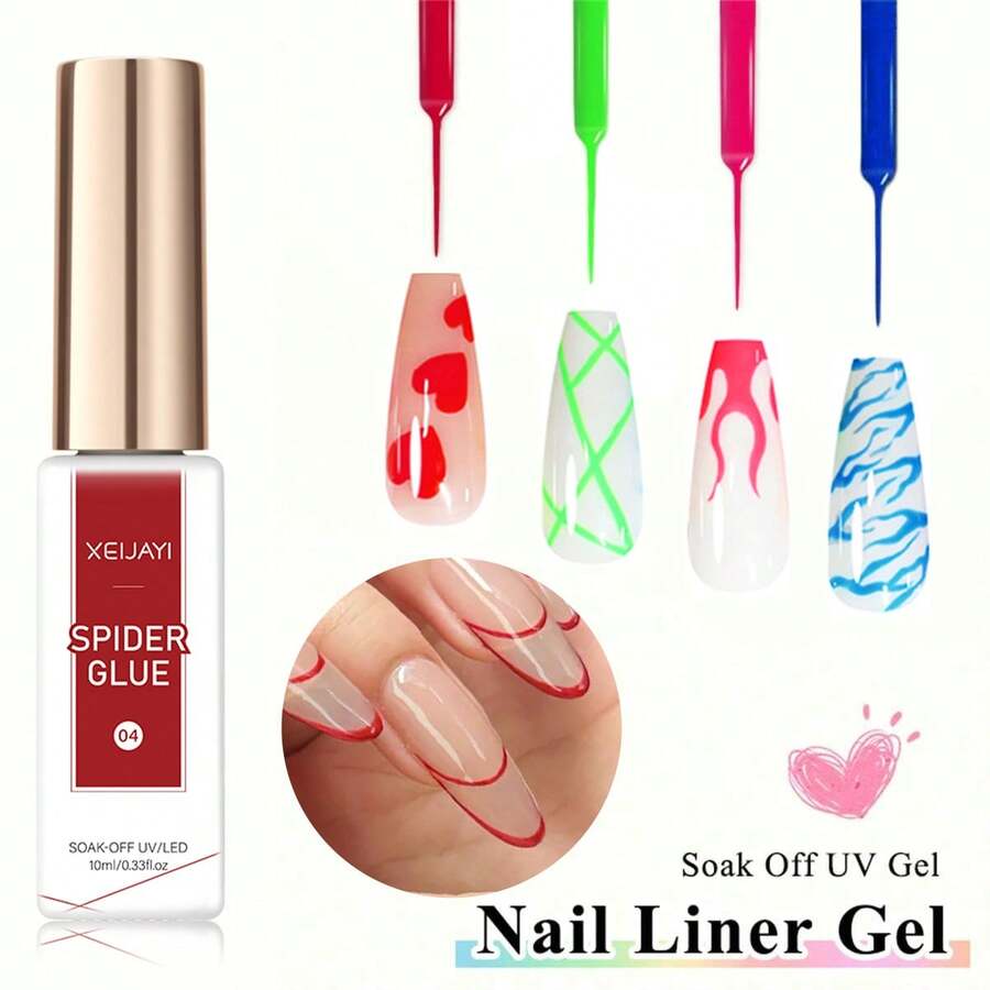 XEIJAYI Spider Wire Gel 10ML Drawing Painting Gel Wire Stripe Wave Nail