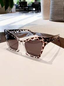 Kính râm phân cực, Gọng kính mắt mèo họa tiết da báo cổ điển bằng nhựa thời trang cổ điển dành cho cả nam và nữ, Thể thao ngoài trời Đạp xe Du lịch Bãi biển Lái xe Câu cá Bảo vệ khỏi tia UV - Nhiều màu - Xem 3