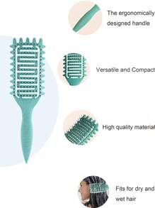 1 件卷发造型刷，2024 新款通风发刷，塑造和定义女性卷发，用于梳理和塑造的卷发造型刷，减少拉扯和卷发分离，打造明确的卷发，适合所有头发类型