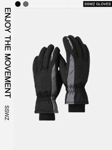 BAMANSHI 1 Cặp Găng Tay Trượt Tuyết Mùa Đông Chống Gió Chống Thấm Nước Với Màn Hình Cảm Ứng Ấm Áp Lớp Lót Nhiệt Chống Trượt Cho Công Việc Đạp Xe Mô Tô Trượt Tuyết - Nhiều màu - Xem 1