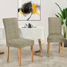 Ystyle Chair Covers With Backrest 6 Pieces, Stretch Chair Covers Living Room Kitchen, Universal Stretch Chair Covers, Modern Anti-Scratch Cat Chair Covers - Khaki - View 2