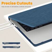 Computer Case For  Pro 14 Inch, Shock-Absorbing Protection Case With Magnetically-Folio Stand&Mouse Pad/Bag For  Pro 14'' A2918 A2992 M3/ A2779 M2/ A2442 M1 2023/2022/2021 (Navyblue) - 藏蓝色 - 查看 7
