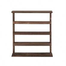 Vintage Wooden 4-Tier Spice Rack Wall Hanging Shelf Kitchen Storage Jars Stand - 1 - View 8