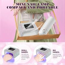 UV Light For Gel Nails Beginner Led Nail Light For Gel Nails Diamond UV Nail Lamp With 3 Timer Setting Touch Control & Auto Sensor, Quick Dry Nail Dryer Curing Lamp For Salon & Home