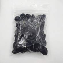 0.22 رطل من حجر الأوبسيديان الأسود الطبيعي الممتاز المسحوق، لديكور المنزل، صخور حوض السمك والمائي، النوافير، ديكور المكتب - الأسود - مشاهدة 10