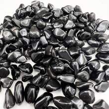 0.22 رطل من حجر الأوبسيديان الأسود الطبيعي الممتاز المسحوق، لديكور المنزل، صخور حوض السمك والمائي، النوافير، ديكور المكتب - الأسود - مشاهدة 5