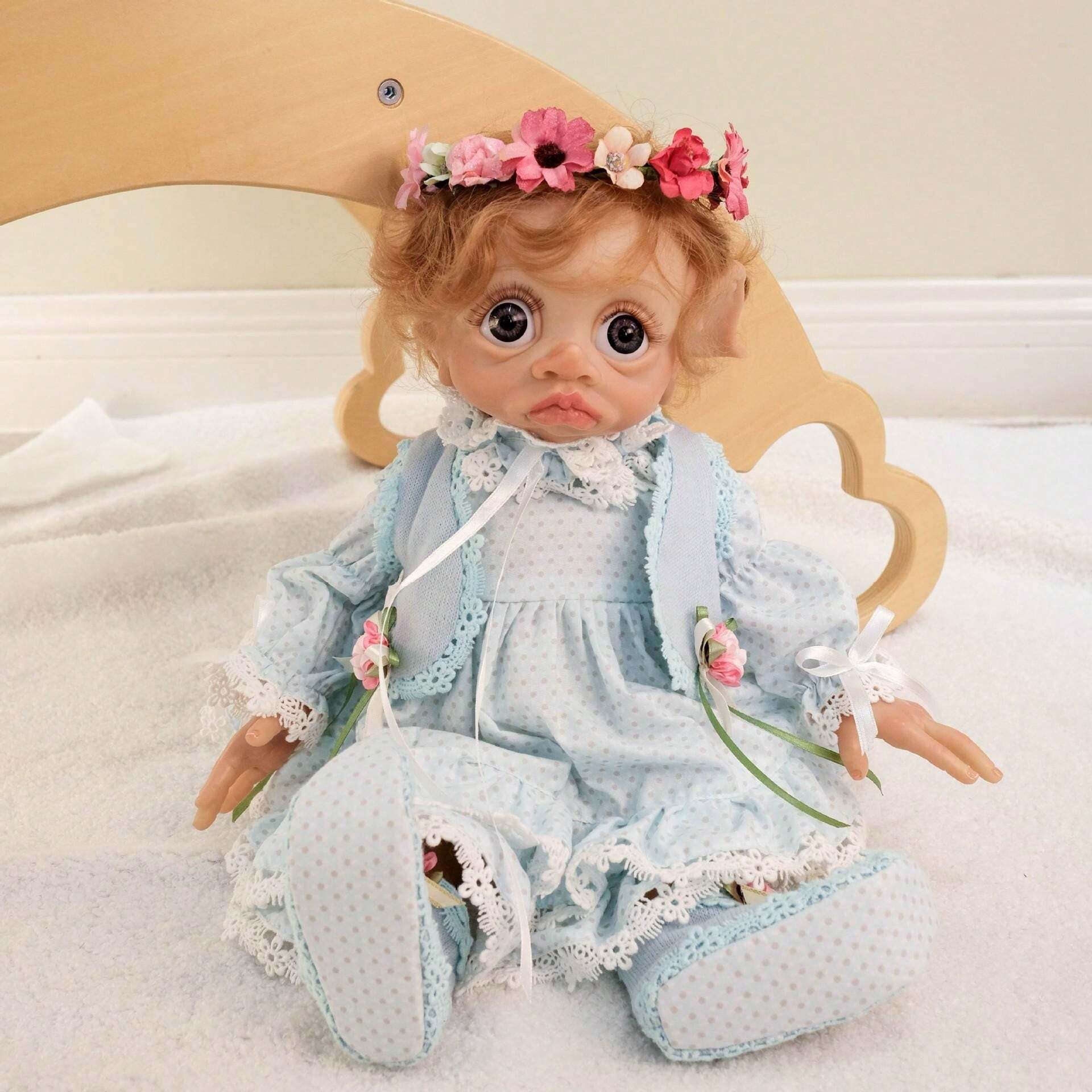 NPK 17inch Handmade Reborn Baby Doll Girl Doll Sweet Baby Collectible