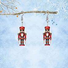 2个2D立体老鼠王耳环 - 圣诞派对完美之选 - 平面设计 - DIY饰品