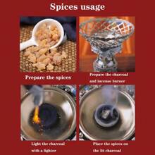 100pcs Fast Burning Fruit Charcoal For Incense Burning, Arabic Spices, Charcoal, Smokeless Charcoal, Suitable For Home Burning, Barbecue, Indoor Fire, Outdoor Camping And Tea Making
