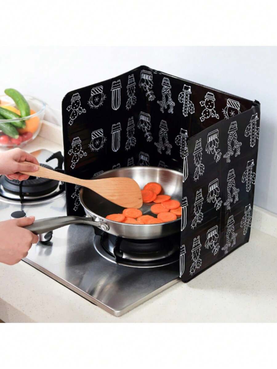 1PC Kitchen Aluminum Foil Baffle High Temperature Oil Splash Cooking