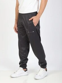Men's Sports Jogger Access Pants For Training And Gym Logo Network Access Denied - 灰色 - 查看 4