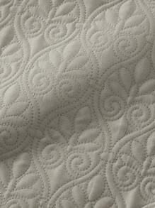Solid Color Thin Quilt Set Of 3 Pieces, Ultrasonic Embossed Pattern, Tight Texture, Soft, Comfortable And Warm Bedding Set, (1 Quilt + 2 Pillowcases) Suitable For Your Bedroom And Guest Room Decoration. - Màu Xám nhạt - Xem 7