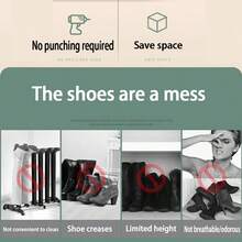 1 pieza Soporte único no perforado para guardar botas de otoño/invierno - Diseñado en metal duradero para ahorrar espacio en el armario, dormitorio y sala, maximizando la conservación del espacio - Multicolor - Ver 7