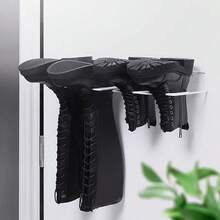 1 pieza Soporte único no perforado para guardar botas de otoño/invierno - Diseñado en metal duradero para ahorrar espacio en el armario, dormitorio y sala, maximizando la conservación del espacio - Multicolor - Ver 6