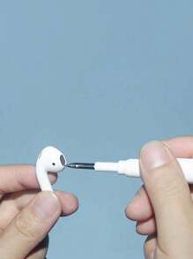 Cepillo de limpieza para auriculares - Cepillo de limpieza para teléfono móvil, computadora y teclado - Cepillo de limpieza portátil - Cepillo de limpieza multifunción de doble cabezal