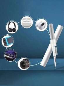 Cepillo de limpieza para auriculares - Cepillo de limpieza para teléfono móvil, computadora y teclado - Cepillo de limpieza portátil - Cepillo de limpieza multifunción de doble cabezal