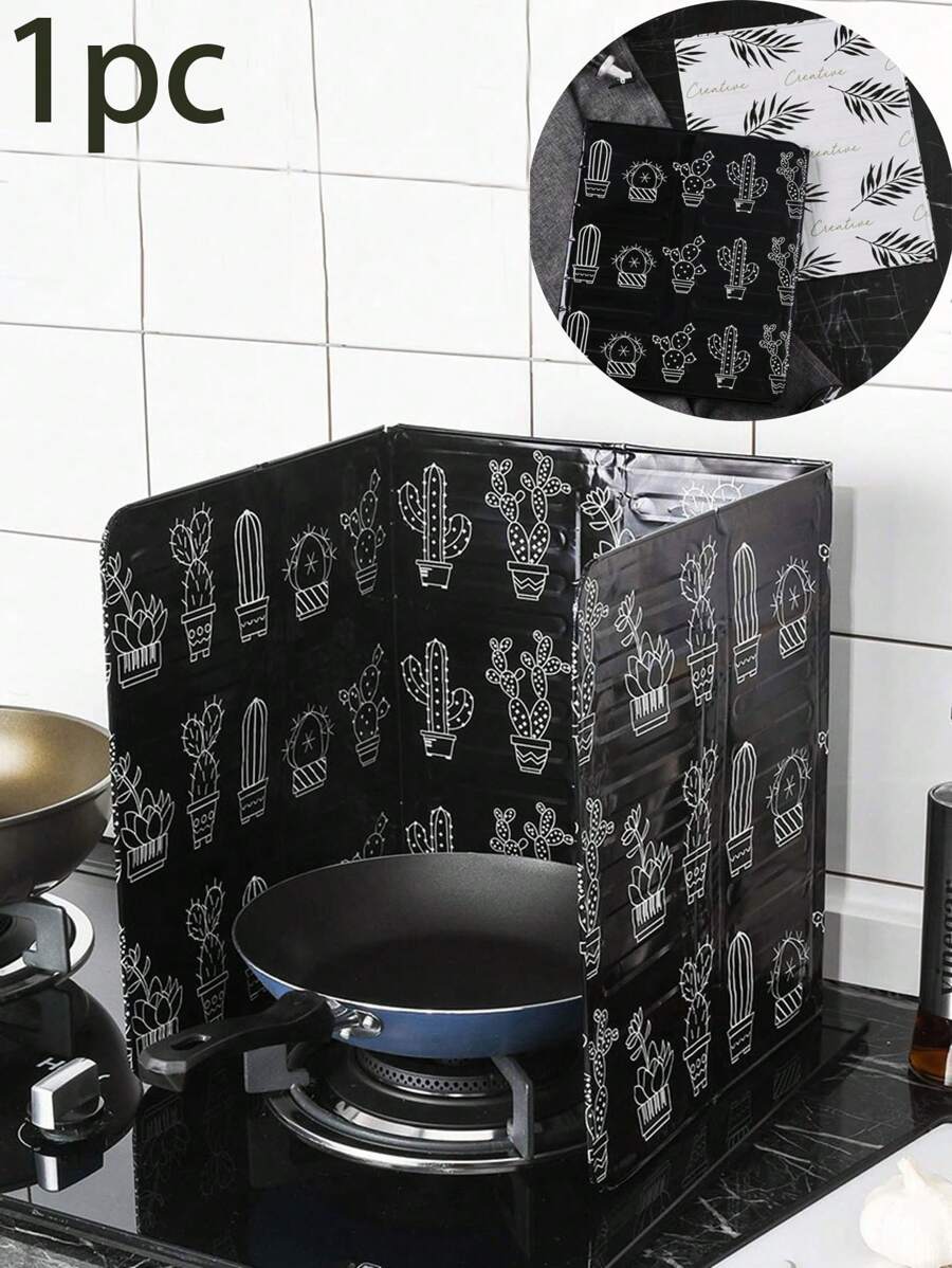 1PC Kitchen Aluminum Foil Baffle High Temperature Oil Splash Cooking