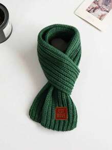 Children's Knitted Scarf For Autumn/Winter, Warm Korean Style Knitted Scarf For Boys & Girls, Baby Neck Warmer - Multicolor - View 21